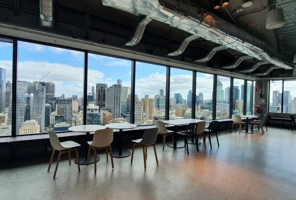 Completed commercial flooring project